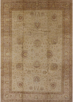 Mid-Century Modern Light Brown Oriental Rug, urb3135