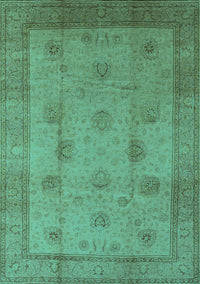 Oriental Turquoise Industrial Rug, urb3135turq