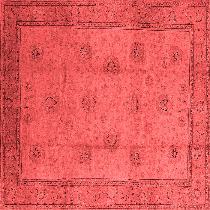 Machine Washable Oriental Red Industrial Rug, wshurb3135red
