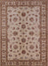 Mid-Century Modern Sienna Brown Oriental Rug, urb3136