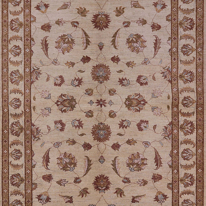 Mid-Century Modern Sienna Brown Oriental Rug, urb3136