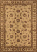 Machine Washable Oriental Brown Industrial Rug, wshurb3136brn