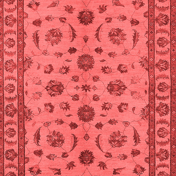 Machine Washable Oriental Red Industrial Rug, wshurb3136red