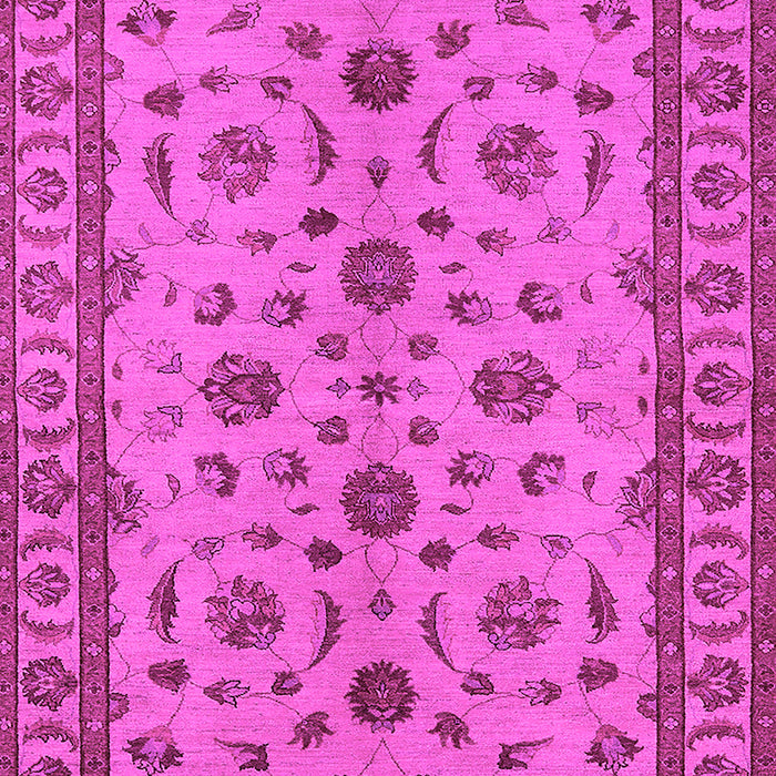 Machine Washable Oriental Pink Industrial Rug, wshurb3136pnk