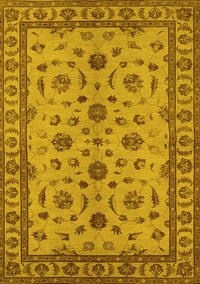 Oriental Yellow Industrial Rug, urb3136yw