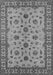 Machine Washable Oriental Gray Industrial Rug, wshurb3136gry