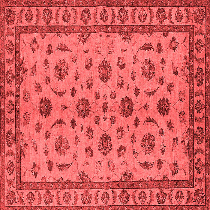 Machine Washable Oriental Red Industrial Rug, wshurb3136red