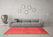 Industrial Red Washable Rugs