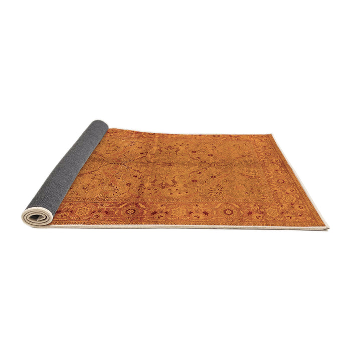 Sideview of Oriental Orange Industrial Rug, urb3137org