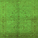 Square Oriental Green Industrial Rug, urb3137grn