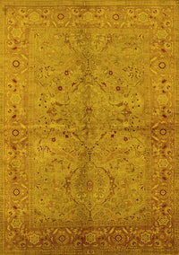 Oriental Yellow Industrial Rug, urb3137yw