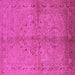 Square Oriental Pink Industrial Rug, urb3137pnk