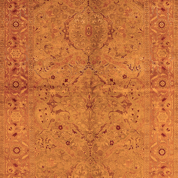 Machine Washable Oriental Orange Industrial Area Rugs, wshurb3137org