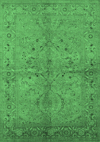 Oriental Emerald Green Industrial Rug, urb3137emgrn