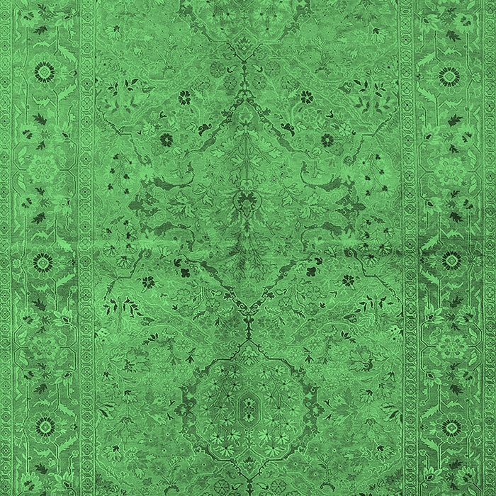 Oriental Emerald Green Industrial Rug, urb3137emgrn