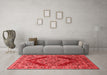 Industrial Red Washable Rugs