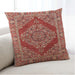 Lifestyle Image of Mid-Century Modern Urban Square Red Throw Pillow, 18 inch by 18 inch, pwurb3138