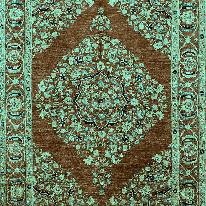 Oriental Turquoise Industrial Rug, urb3138turq