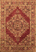 Machine Washable Oriental Brown Industrial Rug, wshurb3138brn