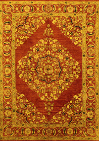 Oriental Yellow Industrial Rug, urb3138yw