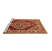 Sideview of Machine Washable Oriental Brown Industrial Rug, wshurb3138brn