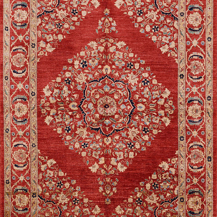 Mid-Century Modern Red Oriental Rug, urb3138