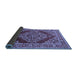 Sideview of Oriental Blue Industrial Rug, urb3138blu