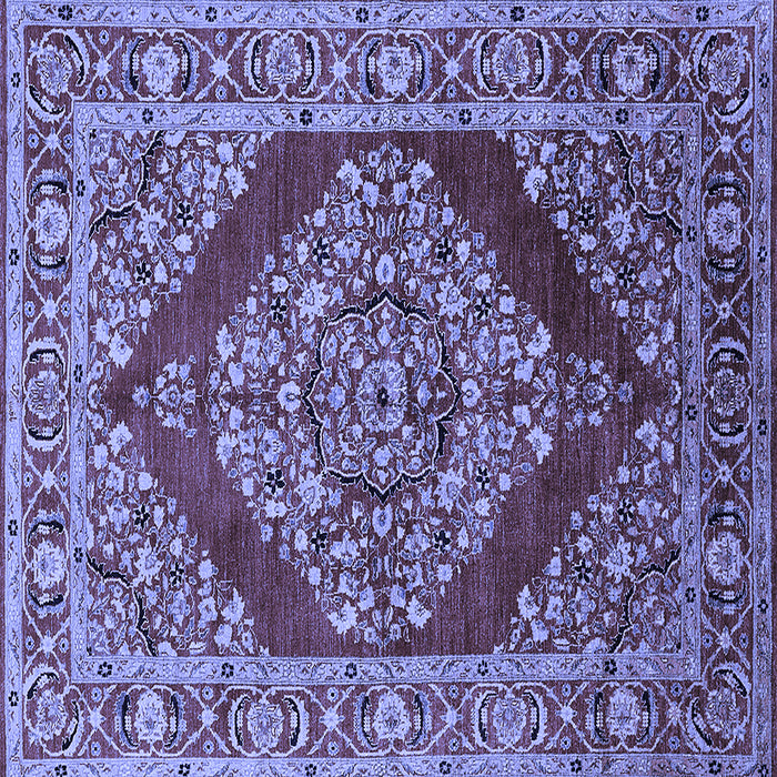 Square Oriental Blue Industrial Rug, urb3138blu