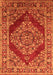 Machine Washable Oriental Orange Industrial Area Rugs, wshurb3138org