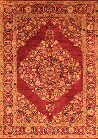 Oriental Orange Industrial Rug, urb3138org