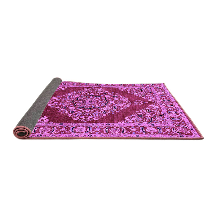 Sideview of Oriental Purple Industrial Rug, urb3138pur