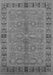 Machine Washable Oriental Gray Industrial Rug, wshurb3139gry