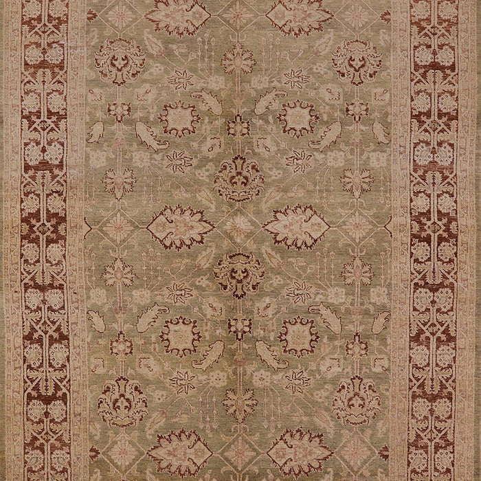 Mid-Century Modern Light Brown Oriental Rug, urb3139