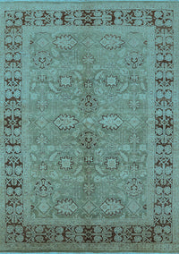 Oriental Light Blue Industrial Rug, urb3139lblu