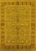 Oriental Yellow Industrial Rug, urb3139yw