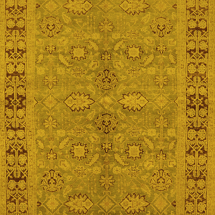 Oriental Yellow Industrial Rug, urb3139yw