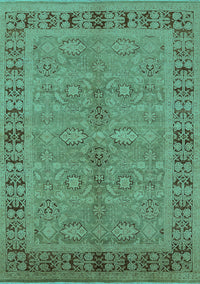 Oriental Turquoise Industrial Rug, urb3139turq