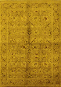 Oriental Yellow Industrial Rug, urb3140yw