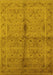 Oriental Yellow Industrial Rug, urb3140yw