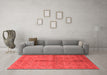 Industrial Red Washable Rugs