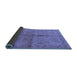 Sideview of Oriental Blue Industrial Rug, urb3140blu