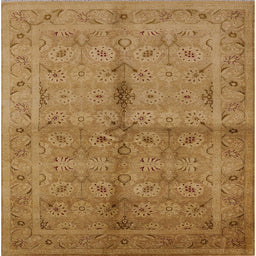 Square Machine Washable Industrial Modern Orange Rug, wshurb3140