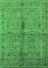 Oriental Emerald Green Industrial Rug, urb3140emgrn