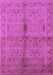 Machine Washable Oriental Purple Industrial Area Rugs, wshurb3140pur