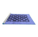 Sideview of Machine Washable Oriental Blue Industrial Rug, wshurb3141blu