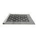 Sideview of Machine Washable Oriental Gray Industrial Rug, wshurb3141gry