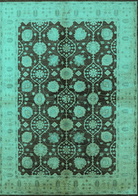 Oriental Turquoise Industrial Rug, urb3141turq