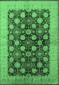 Oriental Emerald Green Industrial Rug, urb3141emgrn