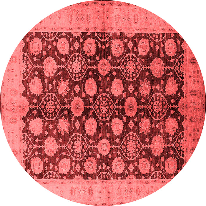 Machine Washable Oriental Red Industrial Rug, wshurb3141red