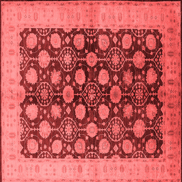 Machine Washable Oriental Red Industrial Rug, wshurb3141red